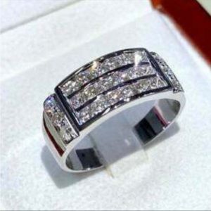 New 925 Silver Party Eternity Band Diamond Fashion Ring